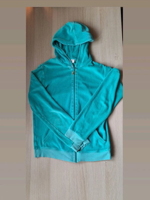Zip up hoodie worn 1-2 times, SugarFree, turquoise, size M