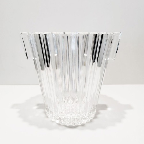 Vintage sixties crystal ice bucket used
