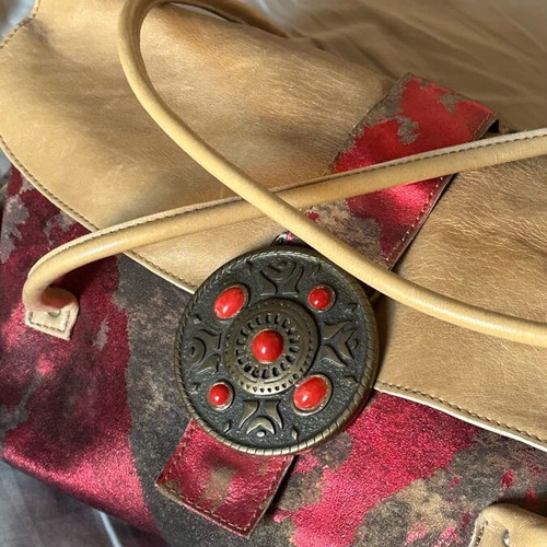 Vintage leather handbag brown like new