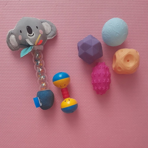 Taf Toys Koala Rainstick Rattle sensory baby toy like new