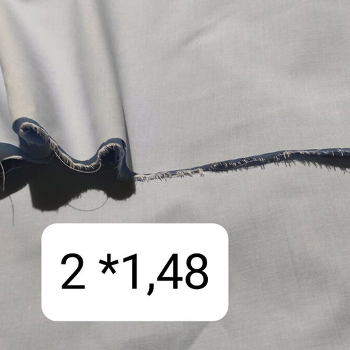 Blue undershirt fabric new, two pieces
