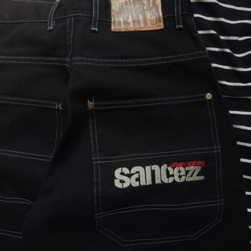 Sancezz Y2K baggy jeans like new, black, size S