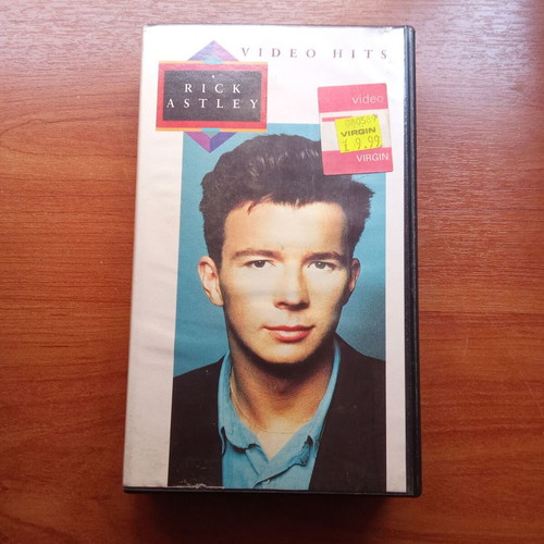 Rick Astley Video Hits VHS tape used, 1980s
