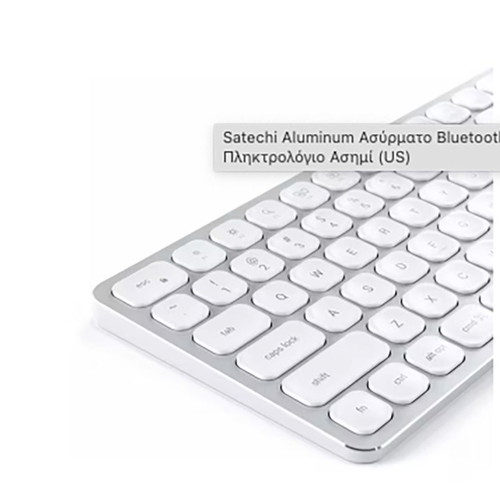 Aluminum wireless Bluetooth keyboard silver like new