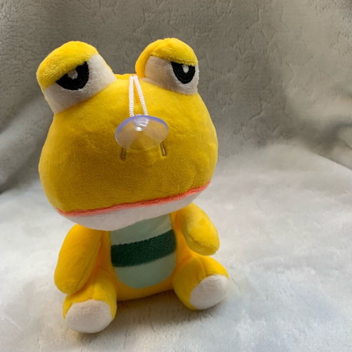 Plush frog used