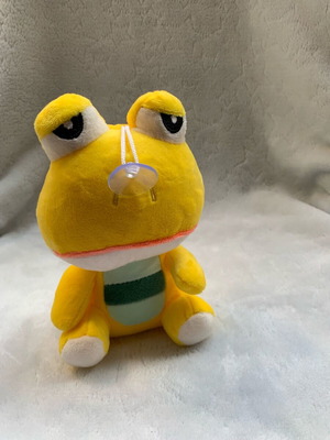 Plush frog used