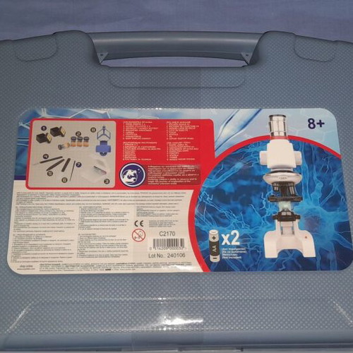 Microscope case new with 1200x magnification and accessories