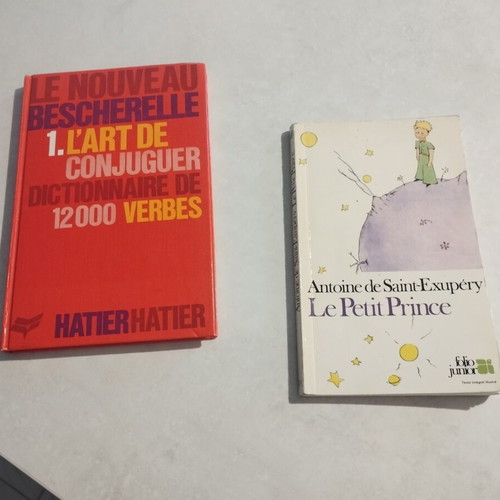 Le Petit Prince and Bescherelle French language books like new