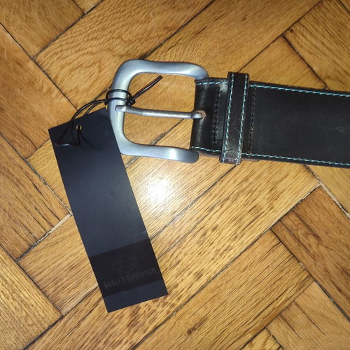 Harley Davidson leather belt new, black, size 90 cm