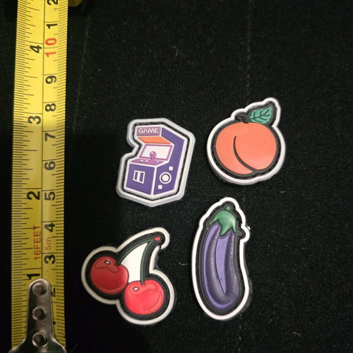 Pvc patch eye new, set of 4 with hook loop