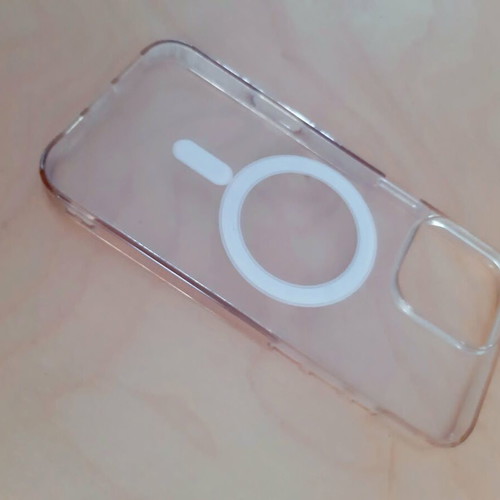 MagSafe transparent iPhone 16 Pro Max case, crystal clear magnetic