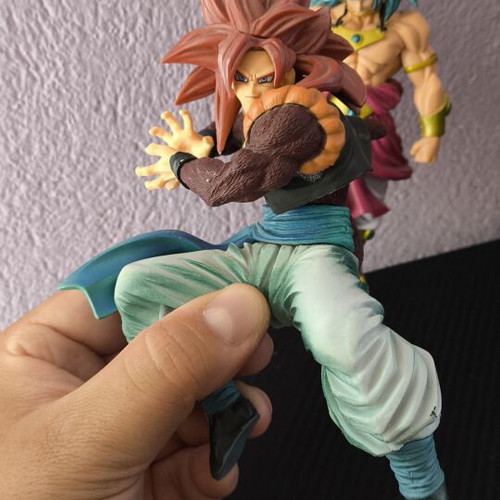 Dragon Ball Figures Gogeta SSJ4 and Broly set like new, 20cm