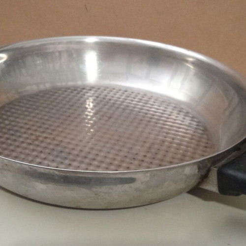 Vintage SEB Multipurpose Frying Pan Stainless Steel 18/10 29cm with Fissler Inox Lid used