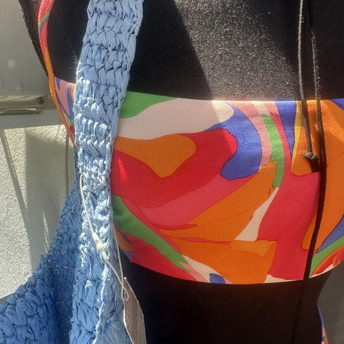Asos multicolor bikini top and bottom size XL new