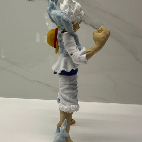 3D Luffy Gear 5 figure new, hand-painted collectible