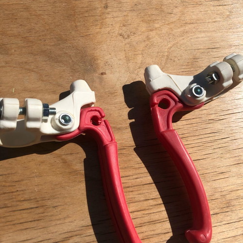 Brake levers for BMX bike red new, pair