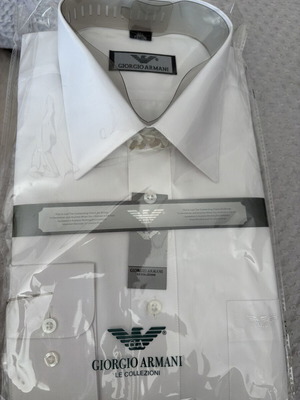 Armani Collezioni White Shirt New, Size L