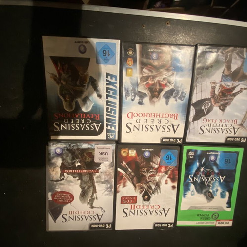 Assassin Creed collection of 6 PC games like new