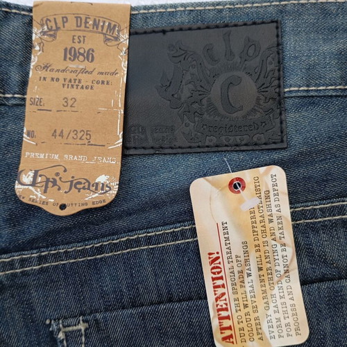 CLP Denim Platinum Jeans new, dark blue, 100% cotton, W32 L36