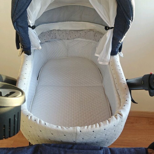 Baby stroller 2 in 1 like new with shock absorbers and bag