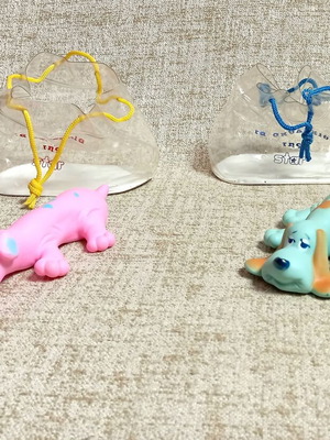 Star Squeeze Toys Puppies new, pack of 2