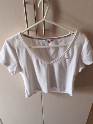 Tshirt γυναικείο Tommy Hilfiger άσπρο σαν καινούργιο μέγεθος M