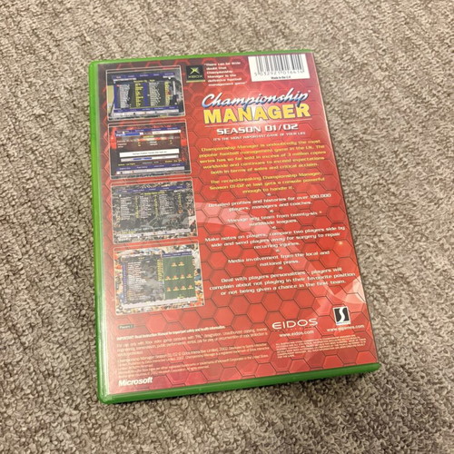 Championship Manager Season 01/02 Xbox Original game, Eidos