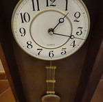 Wall clock pendulum wooden used