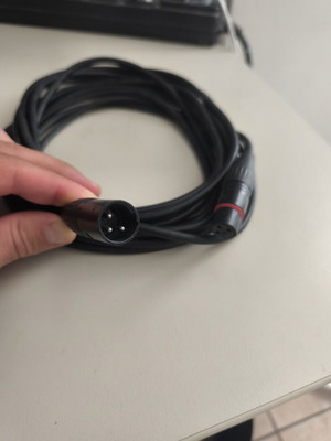 XLR Microphone Cable Male to Female, 6 Meters, New