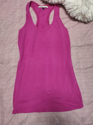 Bershka pink tank top like new, size M