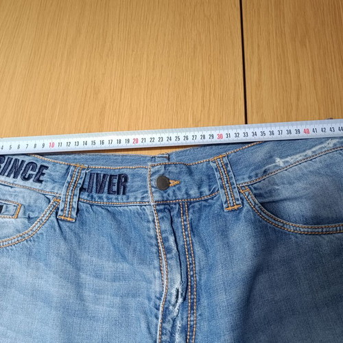 Prince Oliver men's denim bermuda shorts used, size L, blue