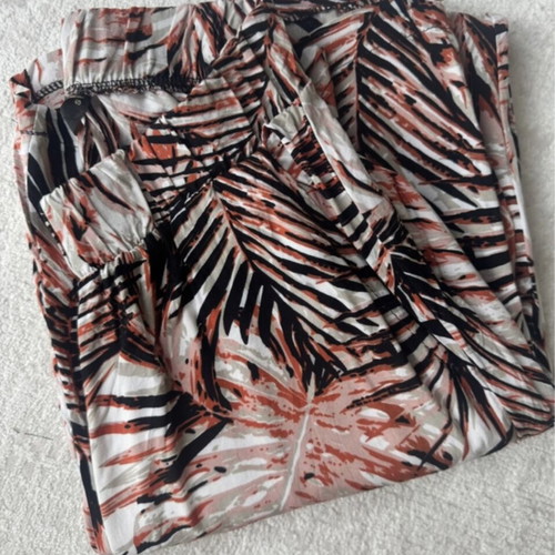 Women's pants like new, size S, black and orange