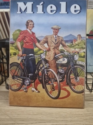 Miele wooden decorative sign like new, 13×18 cm