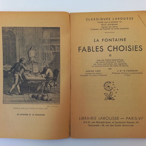 Pack of three used old French books, 1933-1934