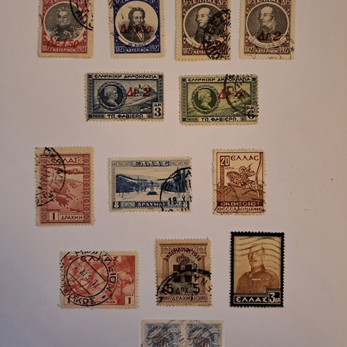 Used stamps 1932-1936, 14 sealed