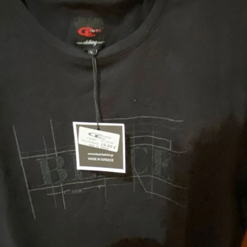 Clever men's summer T-shirt new, size L, black
