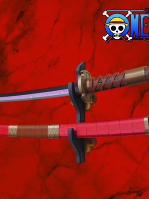 One Piece Roronoa Zoro's Sandai Kitetsu 3D εκτυπωμένο σπαθί 100cm καινούργιο