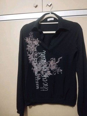Anel blouse used with collar size M black