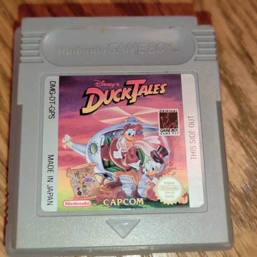 Ducktales Nintendo Game Boy cartridge used with case