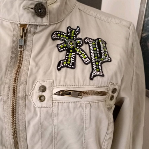 Ddp women's jacket used, cotton, beige, size S/M