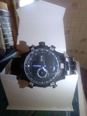 Weide men's watch like new, black and blue