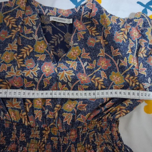 Attrattivo women's long dress like new, boho style, multicolor