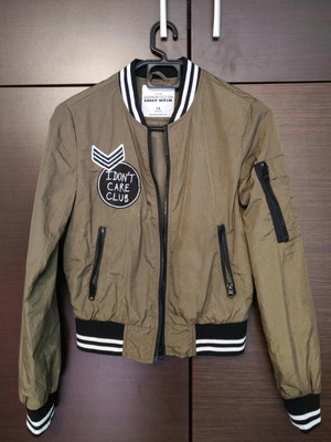 Bomber Jacket μεταχειρισμένο, μέγεθος XS 34 6, σκούρο χρώμα