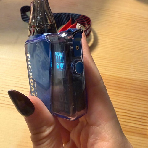 TUGBOAT Dimon Pro pod with lanyard like new, blue color