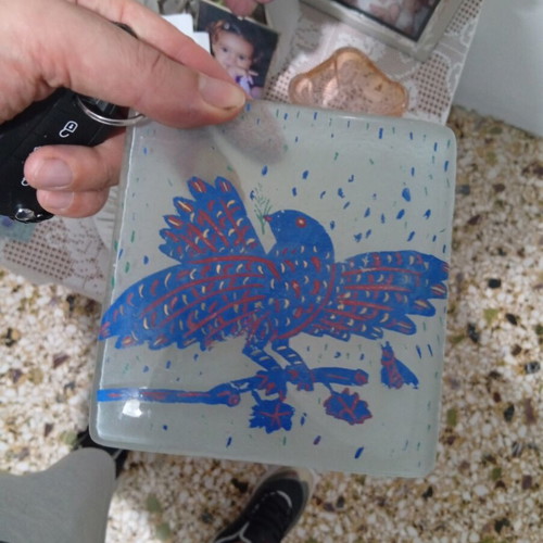 Coasters with artist's design and signature like new