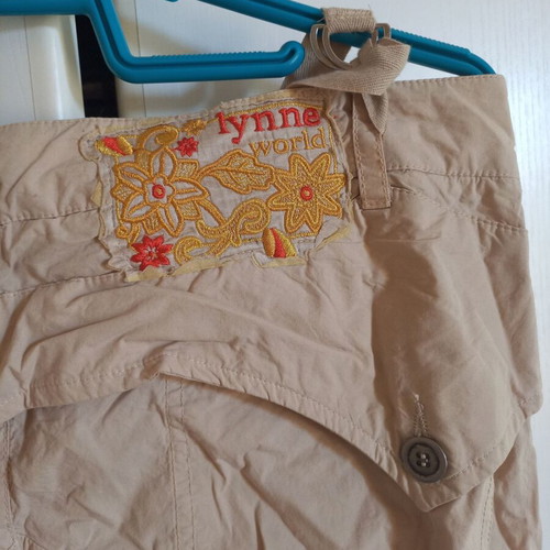 Lynne beige cotton pants, size M