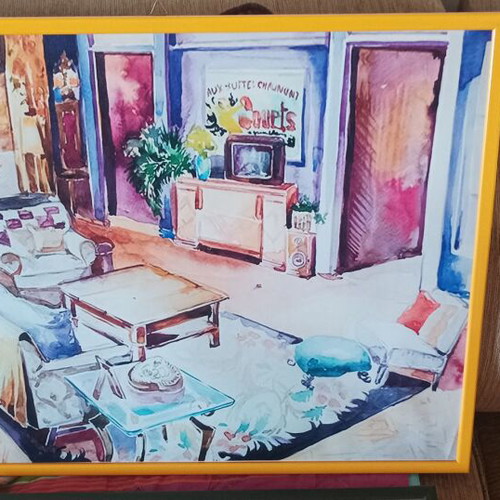 Friend's posters in frames set of 4, like new condition