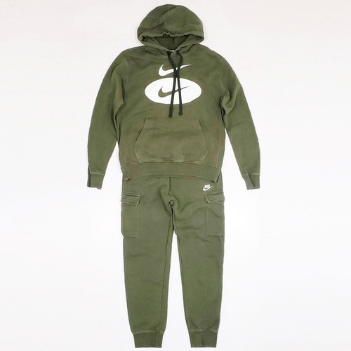 Nike DM5458 CD3129 men's sportswear set used, size S, green