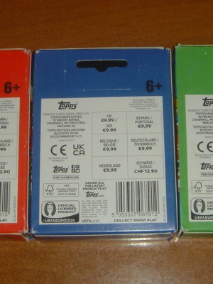 Πακέτο 3 νέων mini tins Topps UEFA EURO 2024 Germany