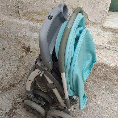 Lorelli Urban Fashion stroller used with footmuff mint grey